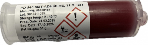 HERAEUS PD 945 SMT-ADHESIVE, 31 G, S23